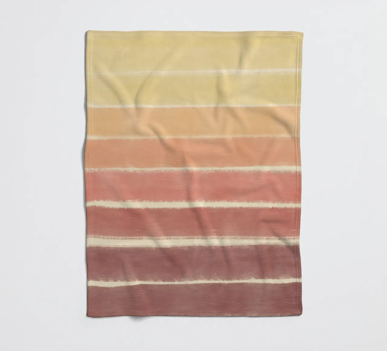 Sunset gradient fleece blanket by Little Dean
