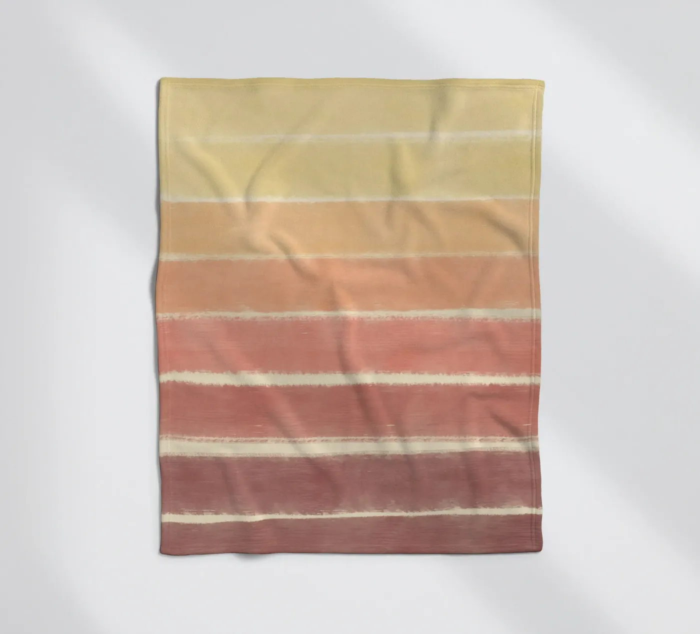 Sunset gradient fleece blanket by Little Dean