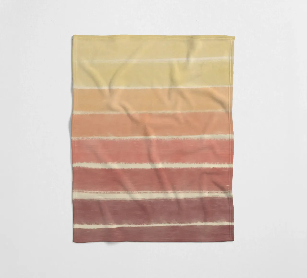 Sunset gradient fleece blanket by Little Dean