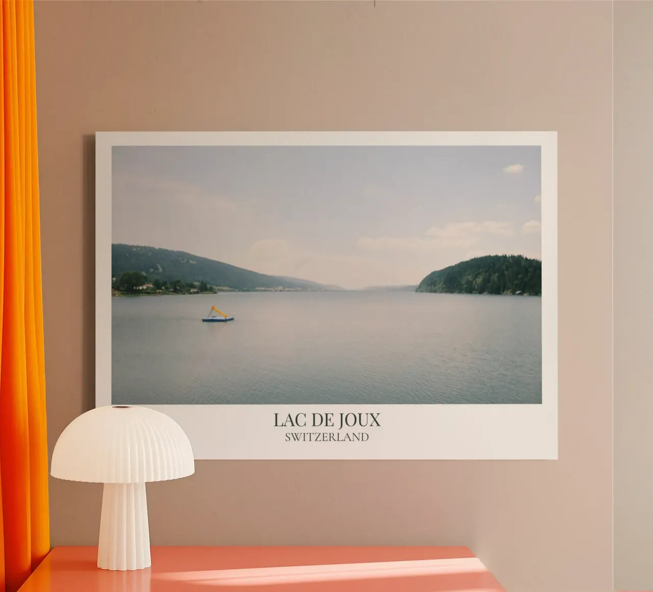 Lac de Joux: Switzerland canvas met Baklijst van FujiFrames