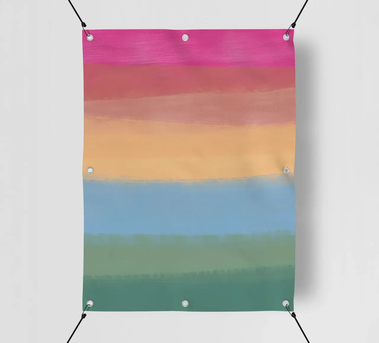 Gradiente multicolore telo in pvc da Little Dean