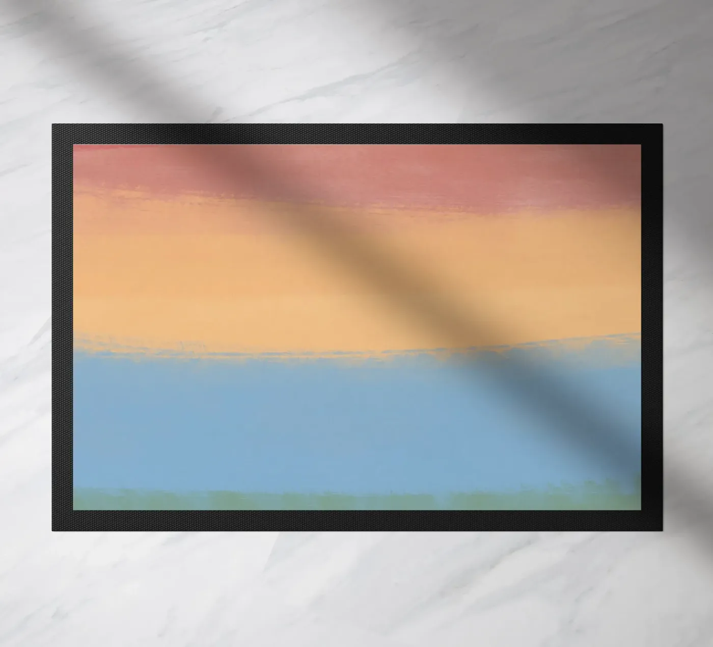 Multicolour gradient doormat by Little Dean