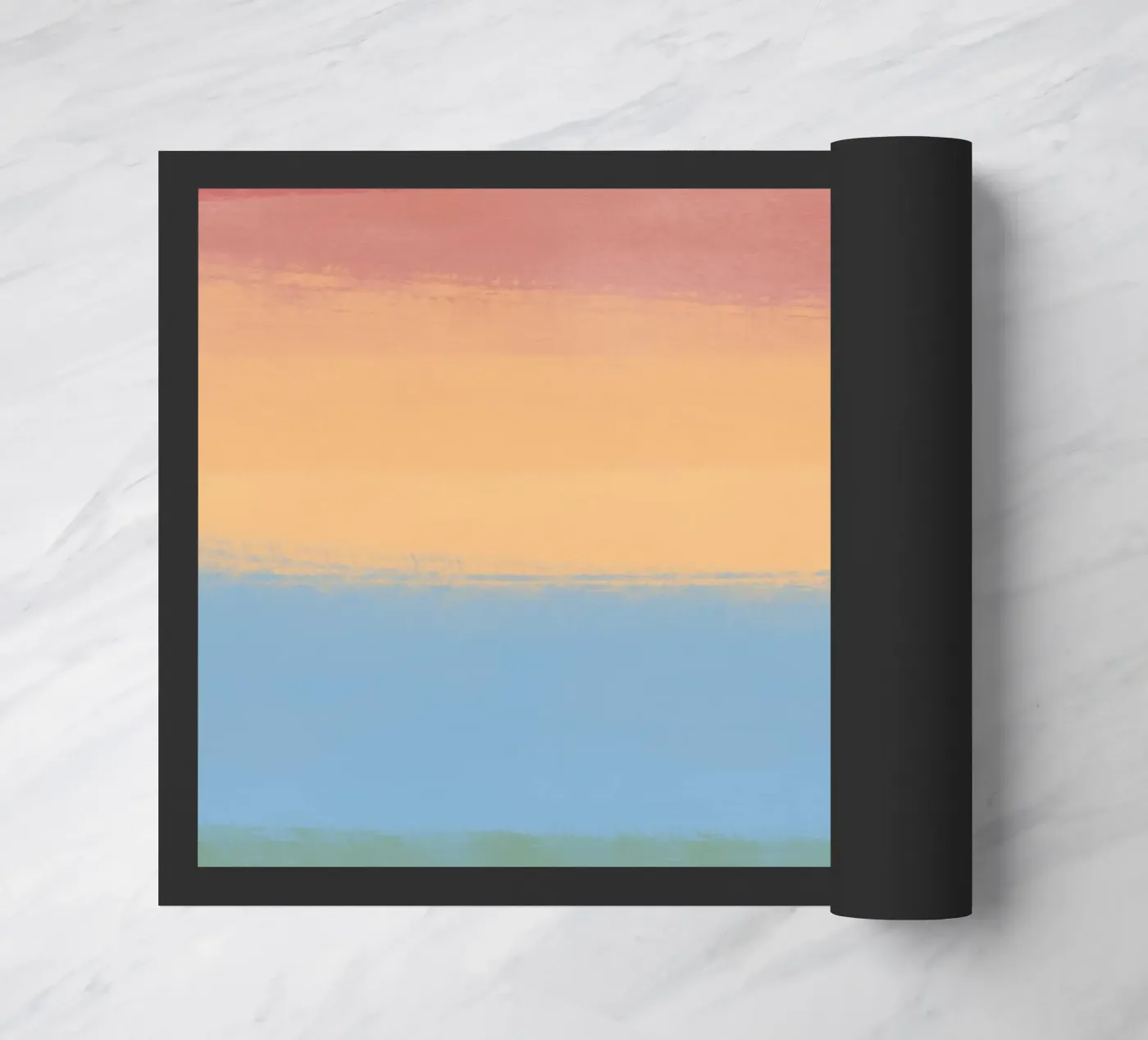 Multicolour gradient doormat by Little Dean