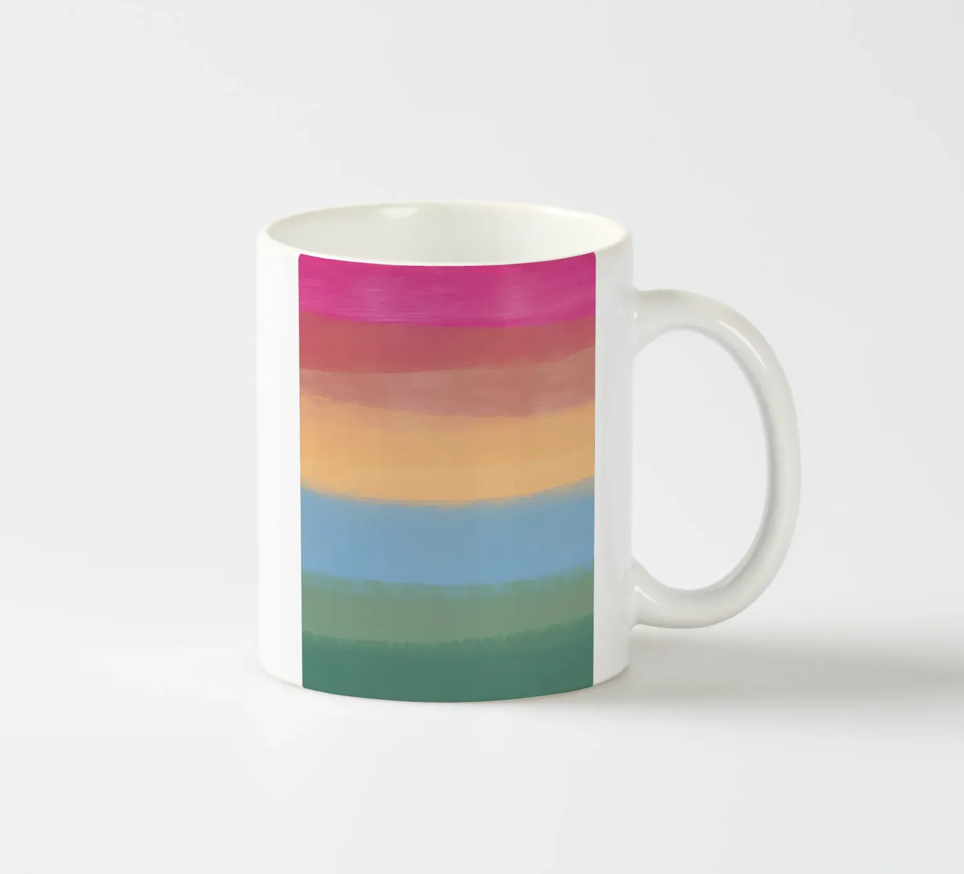 Multicolour gradient ceramic mug by Little Dean
