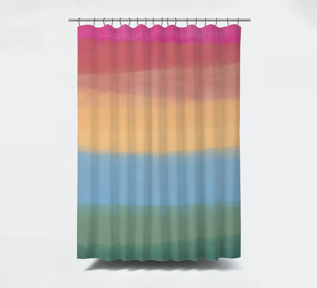 Gradiente multicolore tenda da doccia da Little Dean