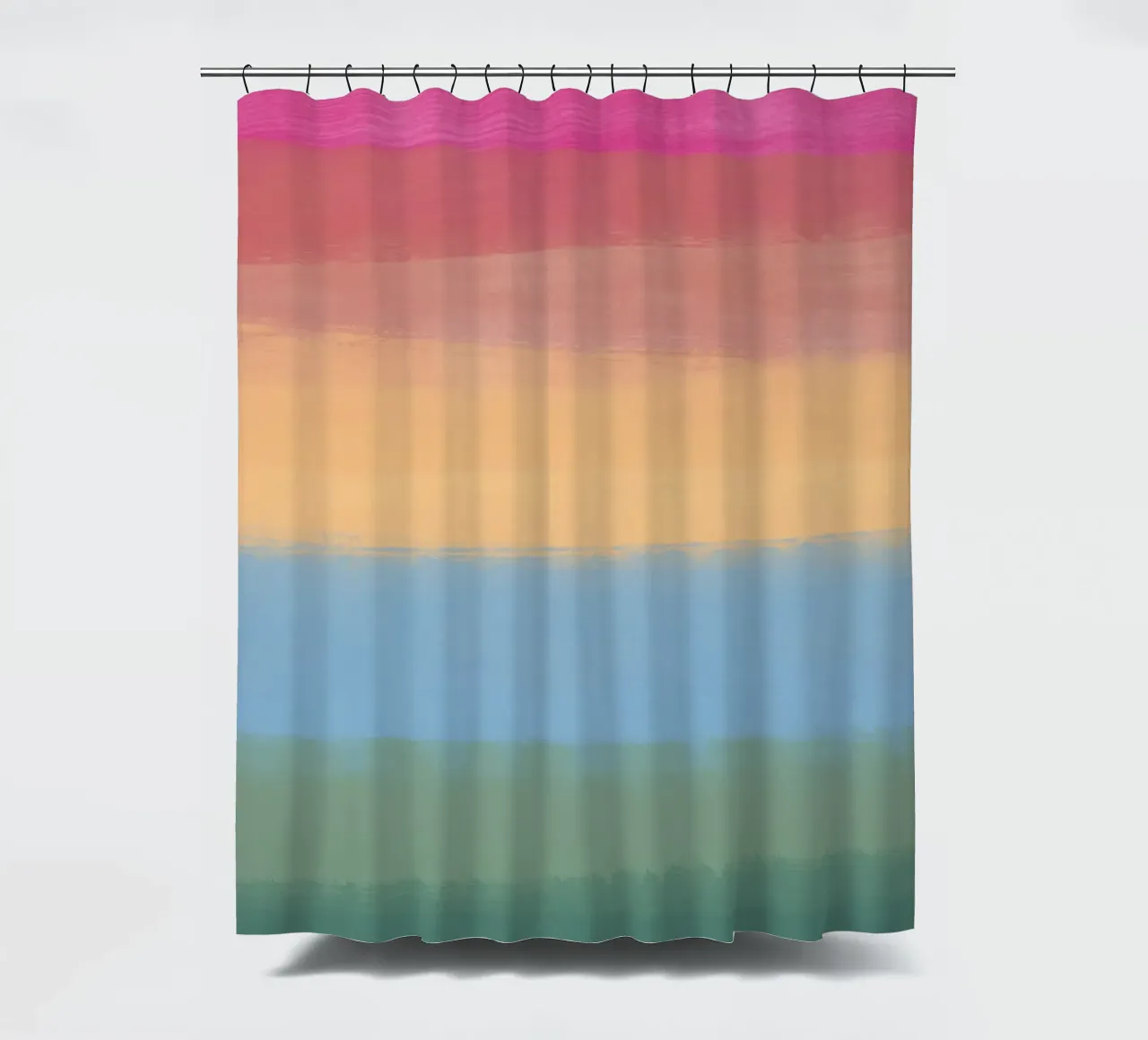 Gradiente multicolore tenda da doccia da Little Dean