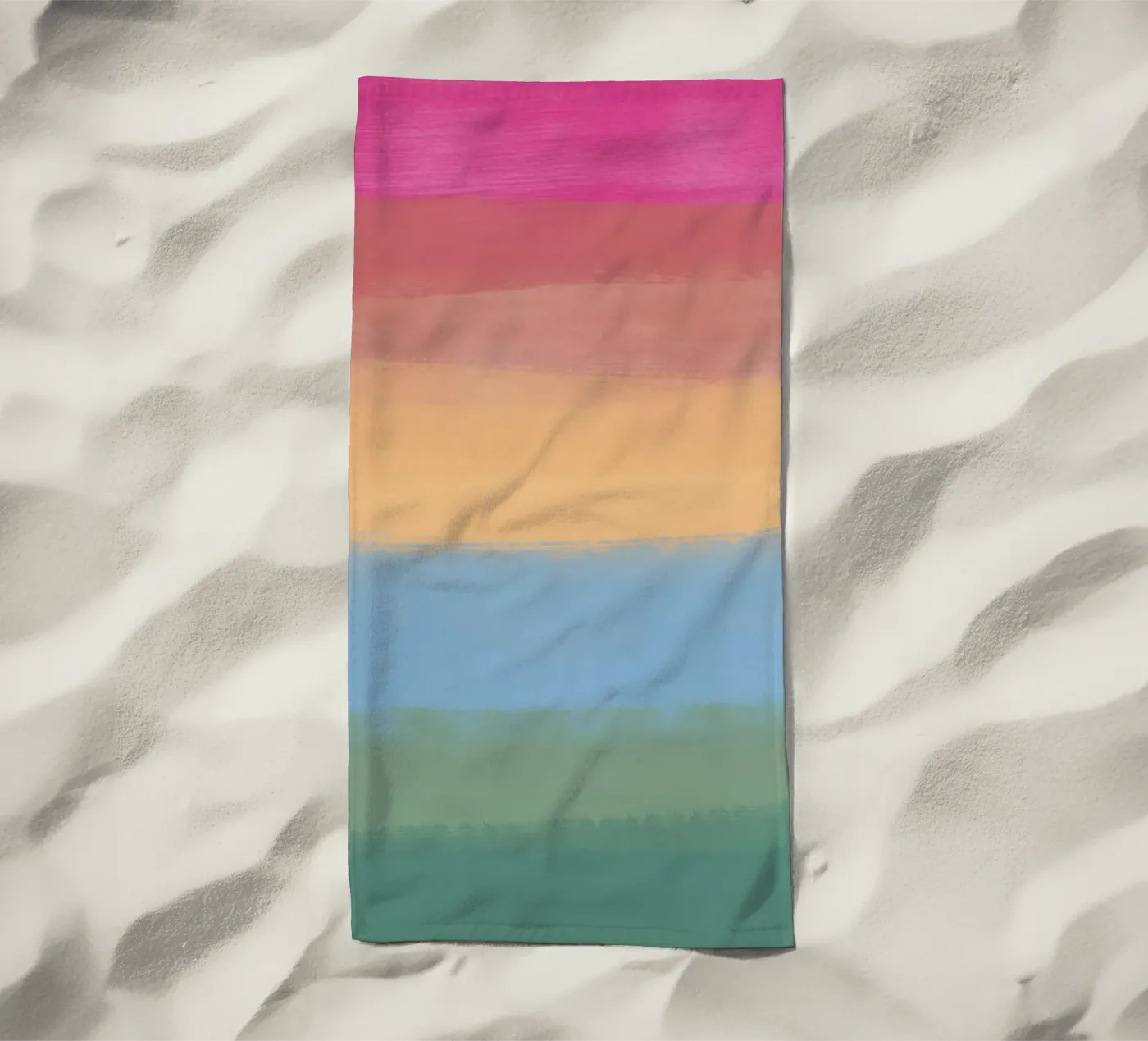 Dégradé multicolore serviette de plage de Little Dean