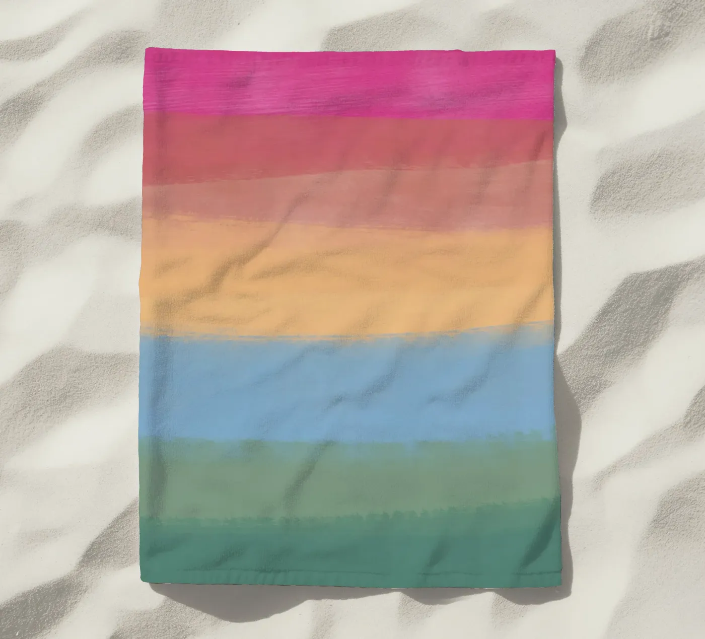 Dégradé multicolore serviette de plage de Little Dean