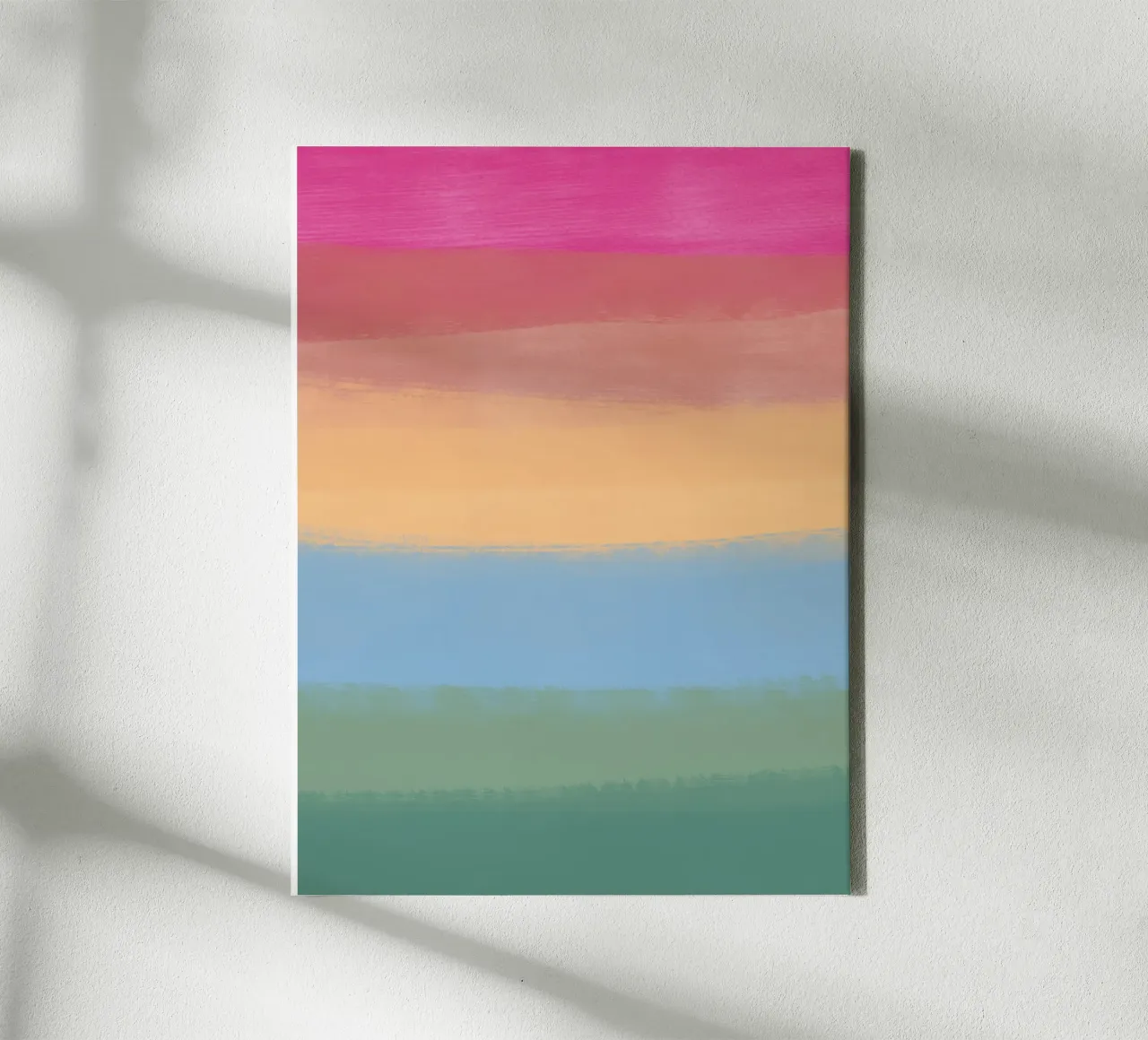 Multicolour gradient canvas by Little Dean