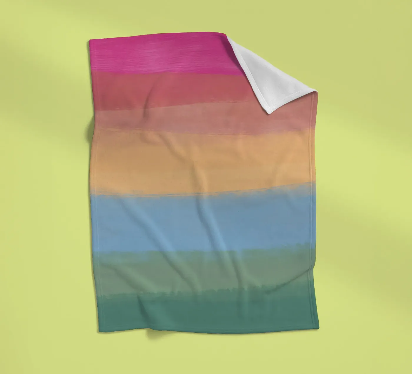 Multicolour gradient Fleecedecke von Little Dean