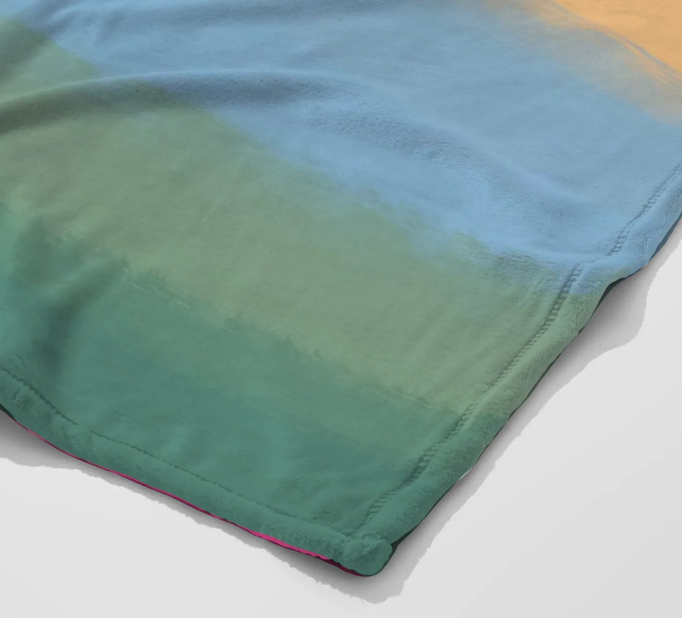 Multicolour gradient Fleecedecke von Little Dean