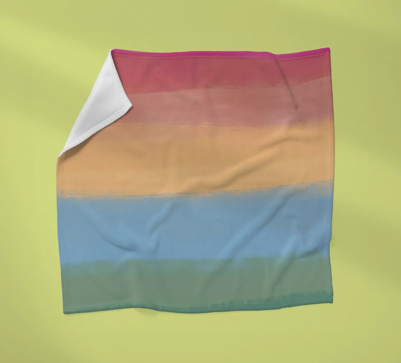 Multicolour gradient Fleecedecke von Little Dean