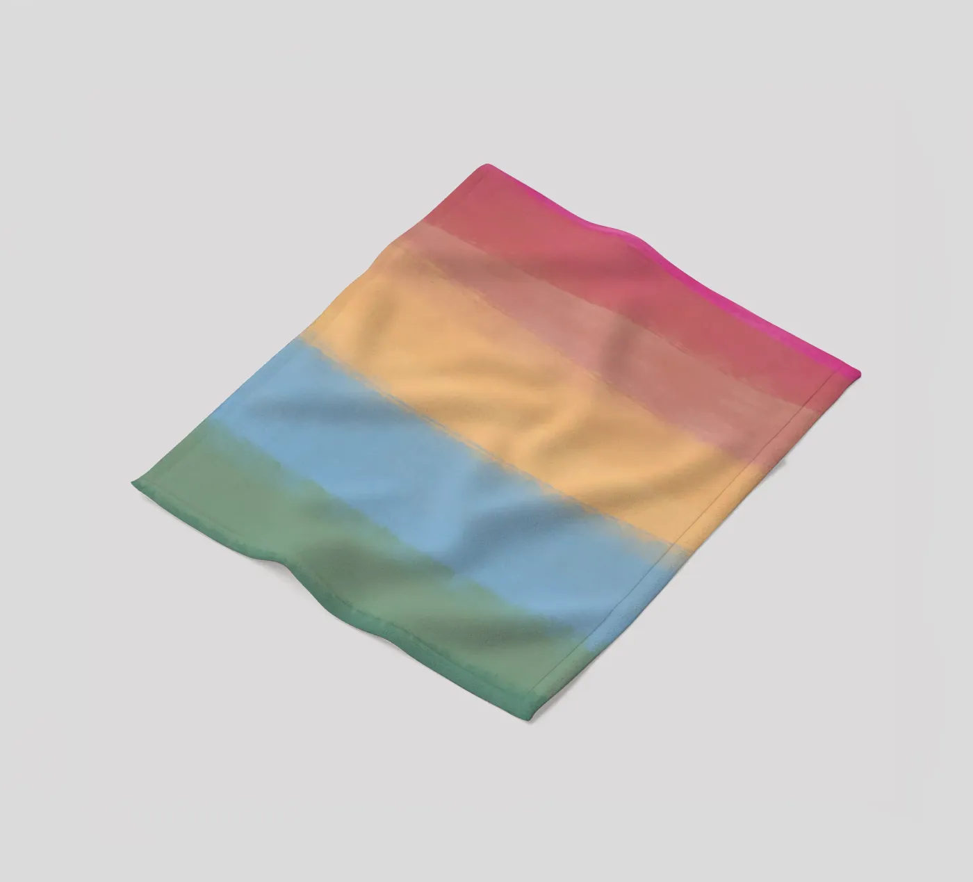 Multicolour gradient Fleecedecke von Little Dean