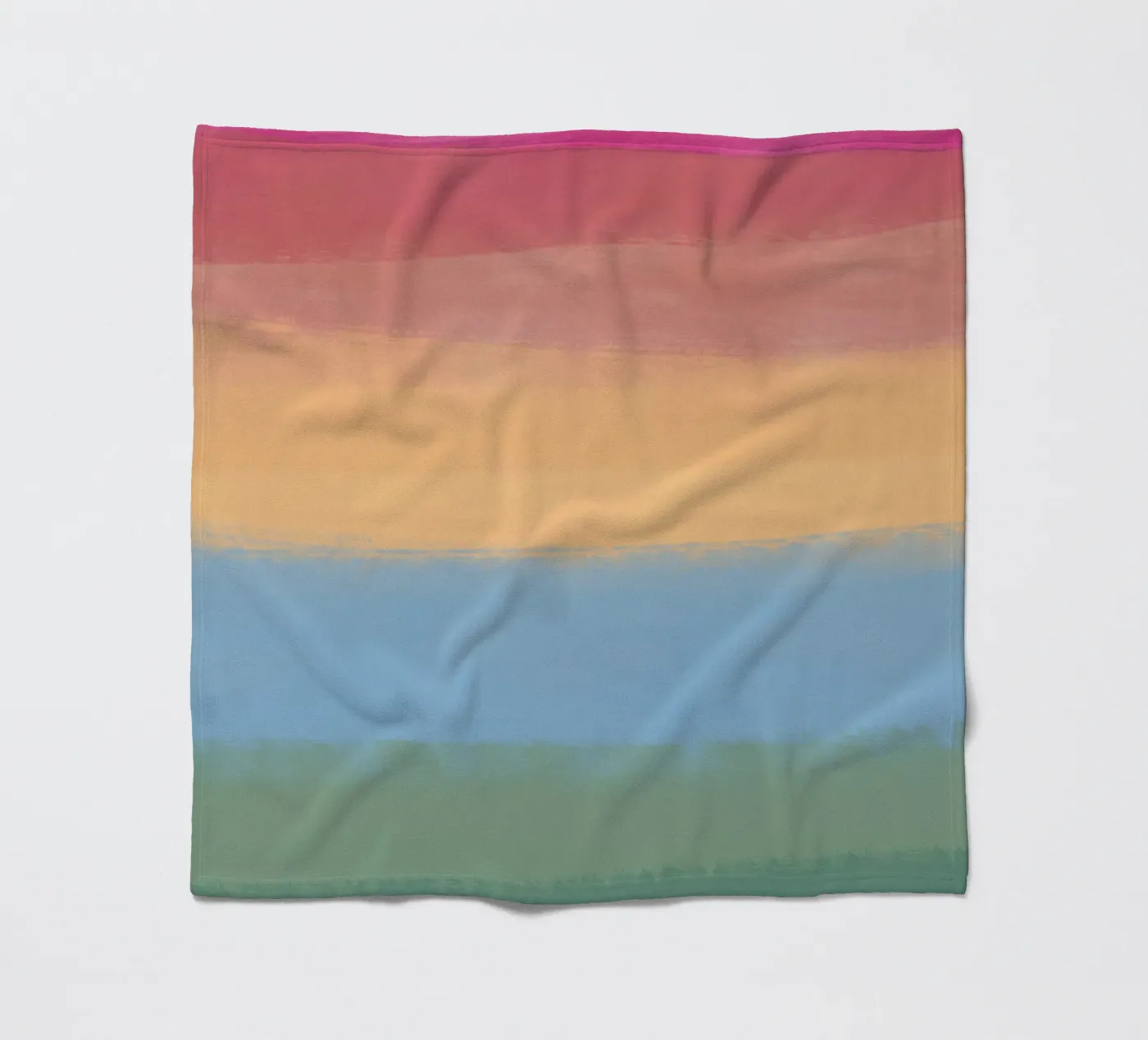 Multicolour gradient Fleecedecke von Little Dean