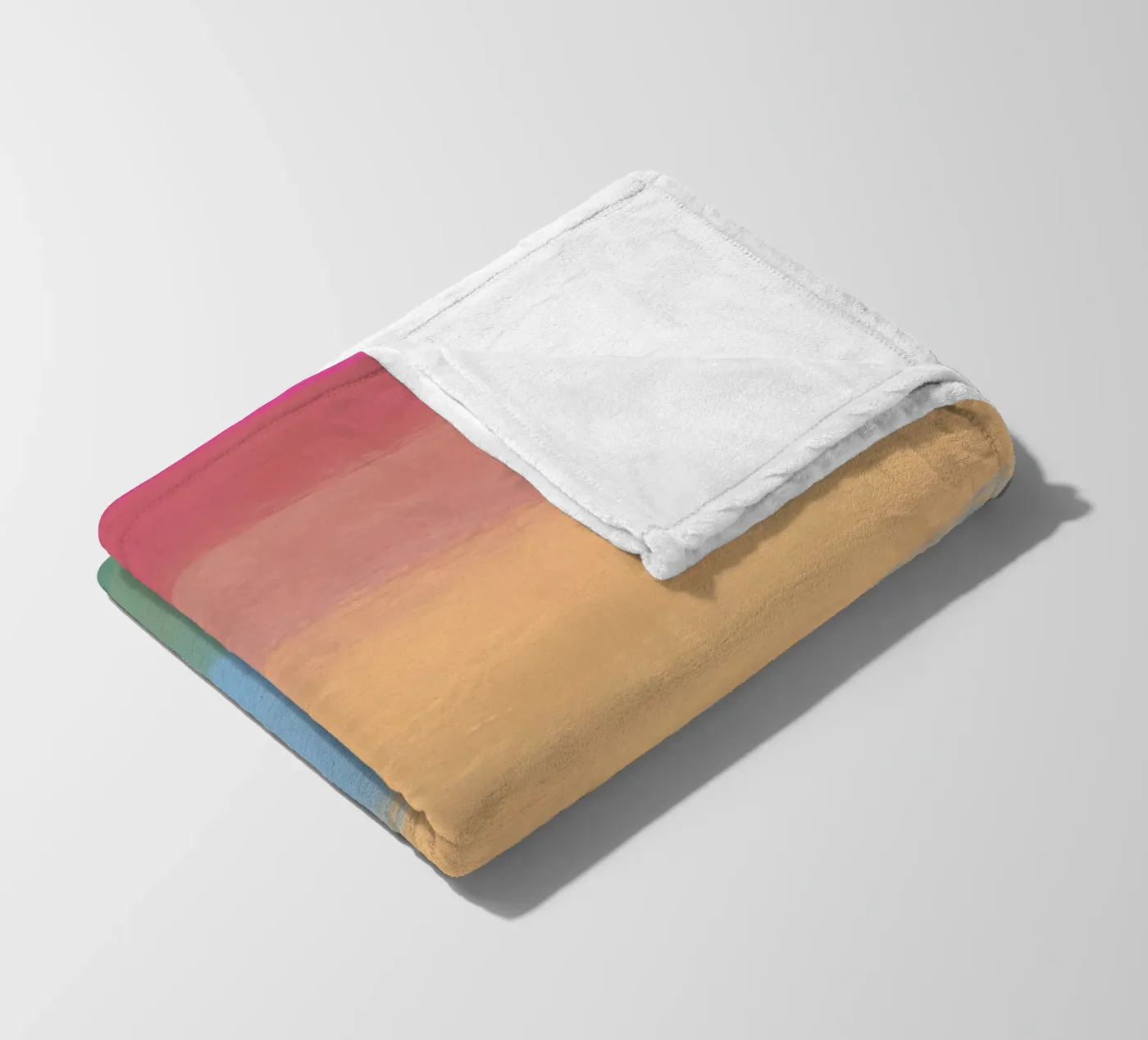 Multicolour gradient Fleecedecke von Little Dean
