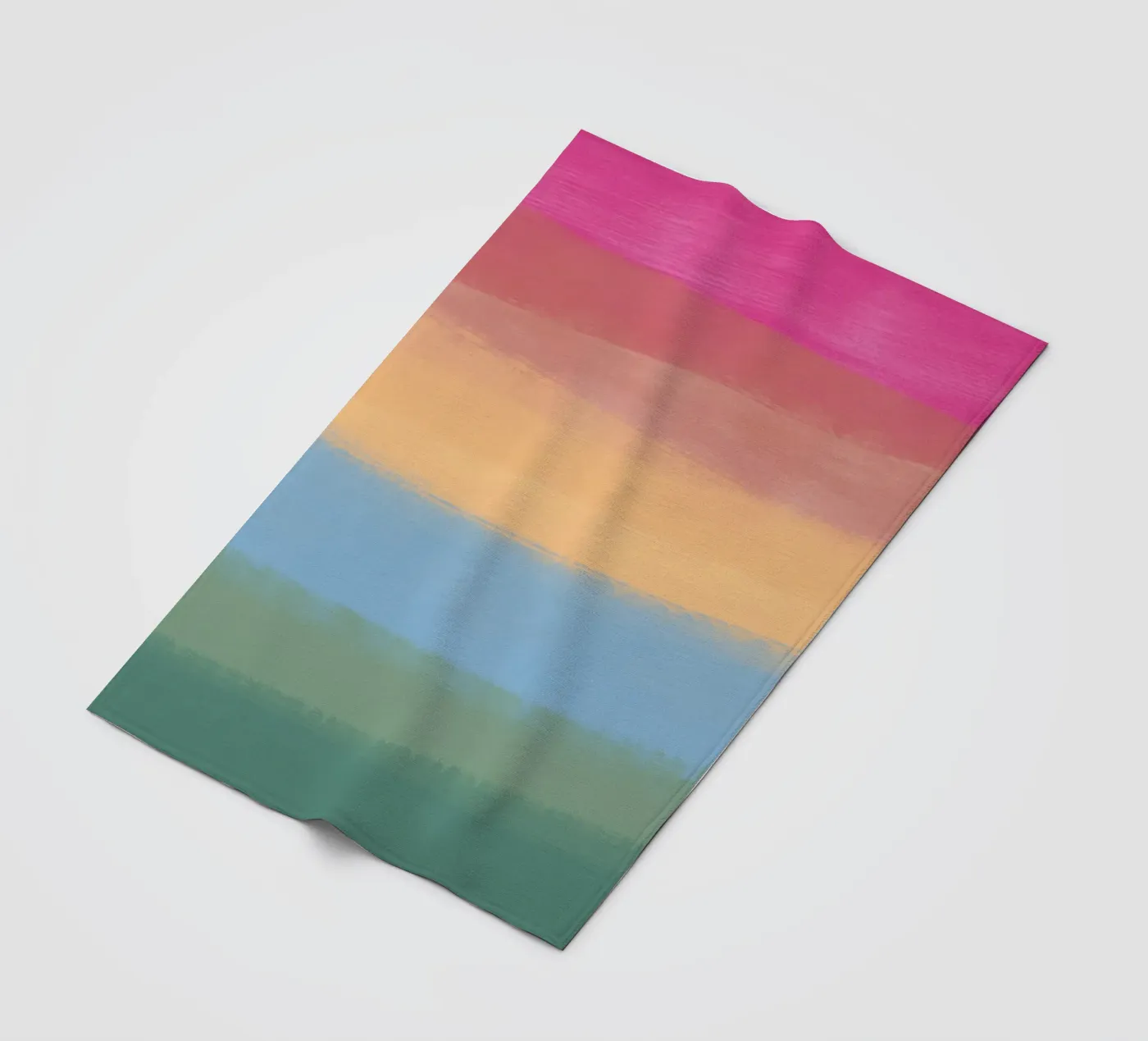 Multicolour gradient Fleecedecke von Little Dean