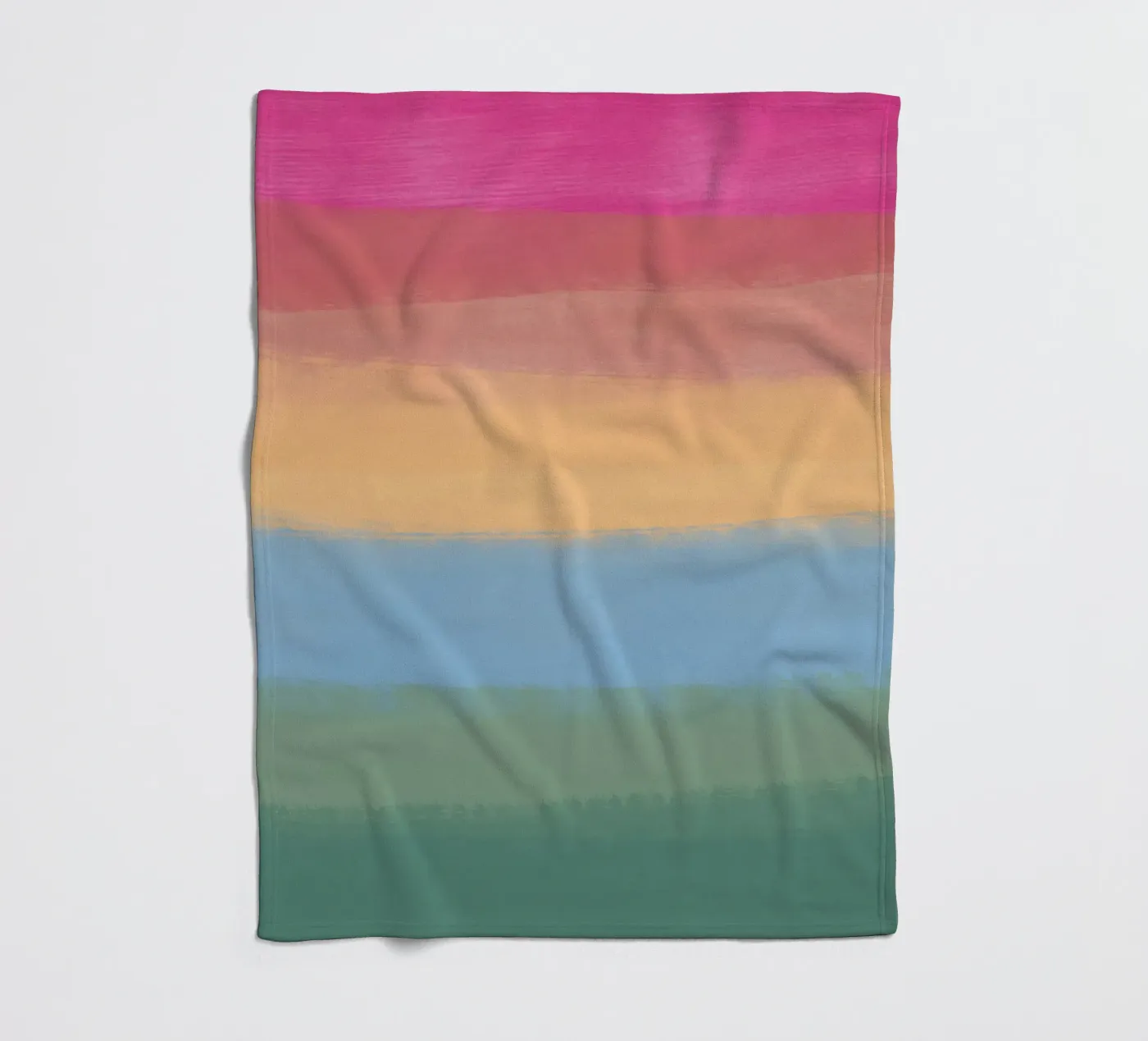 Multicolour gradient Fleecedecke von Little Dean