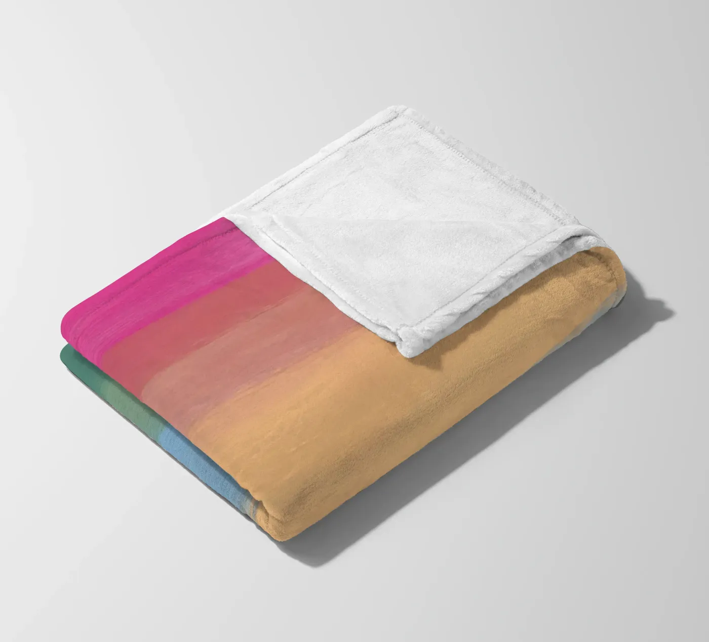 Multicolour gradient Fleecedecke von Little Dean