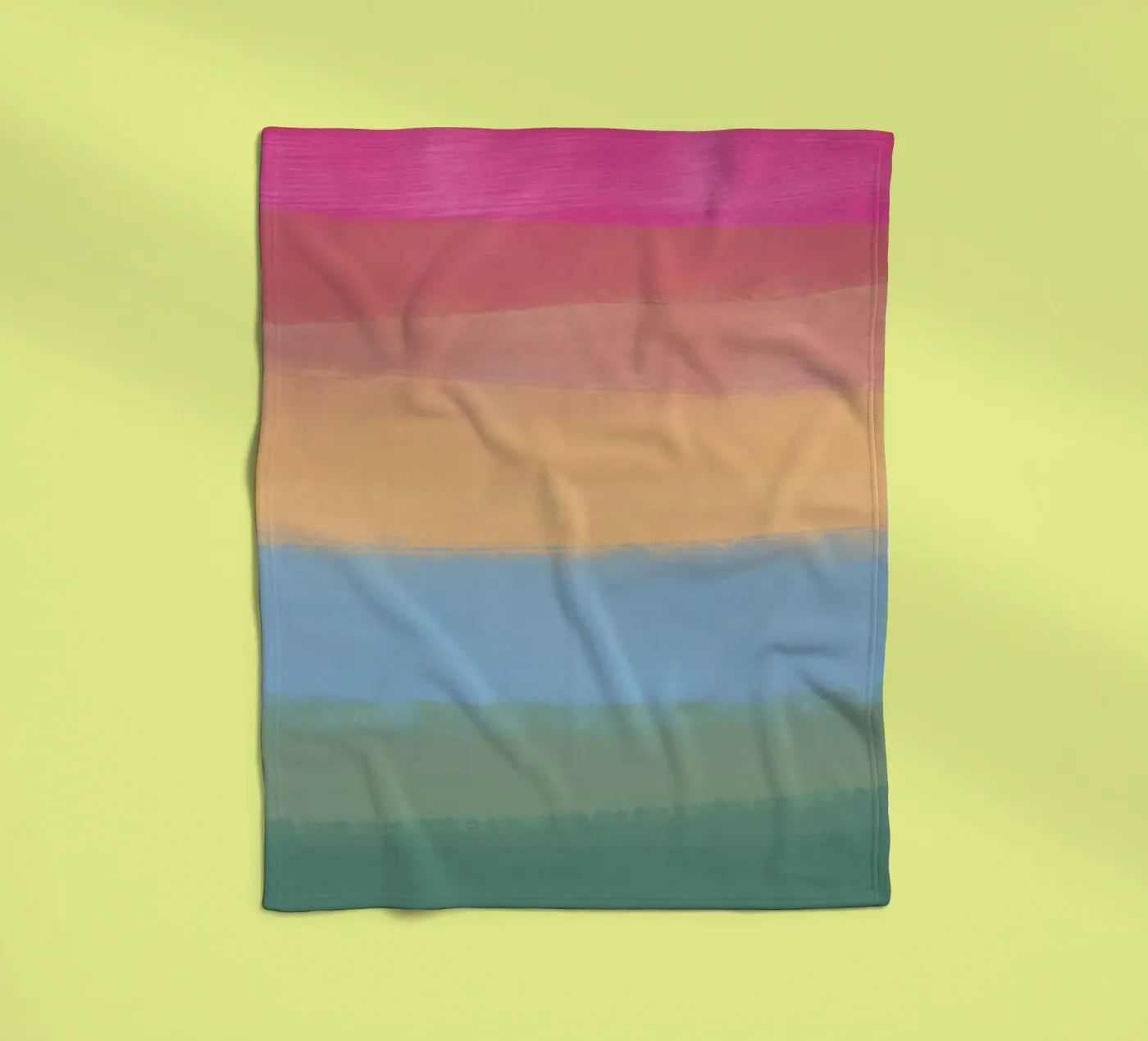 Multicolour gradient Fleecedecke von Little Dean