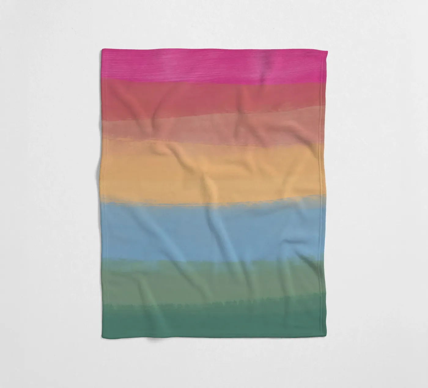 Multicolour gradient Fleecedecke von Little Dean