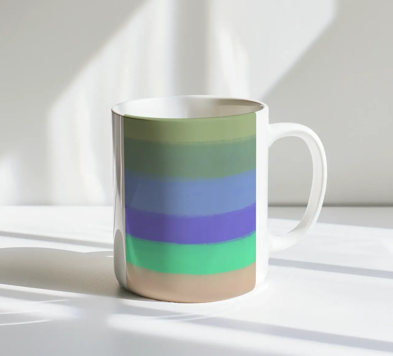 Gradiente di colore freddo tazza in ceramica da Little Dean