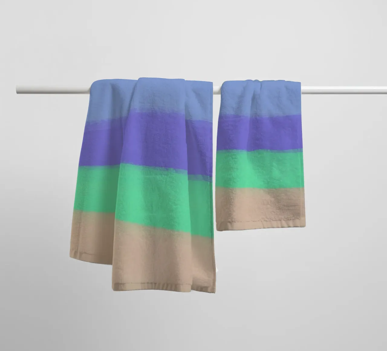 Cool color gradient toalla de baño de Little Dean