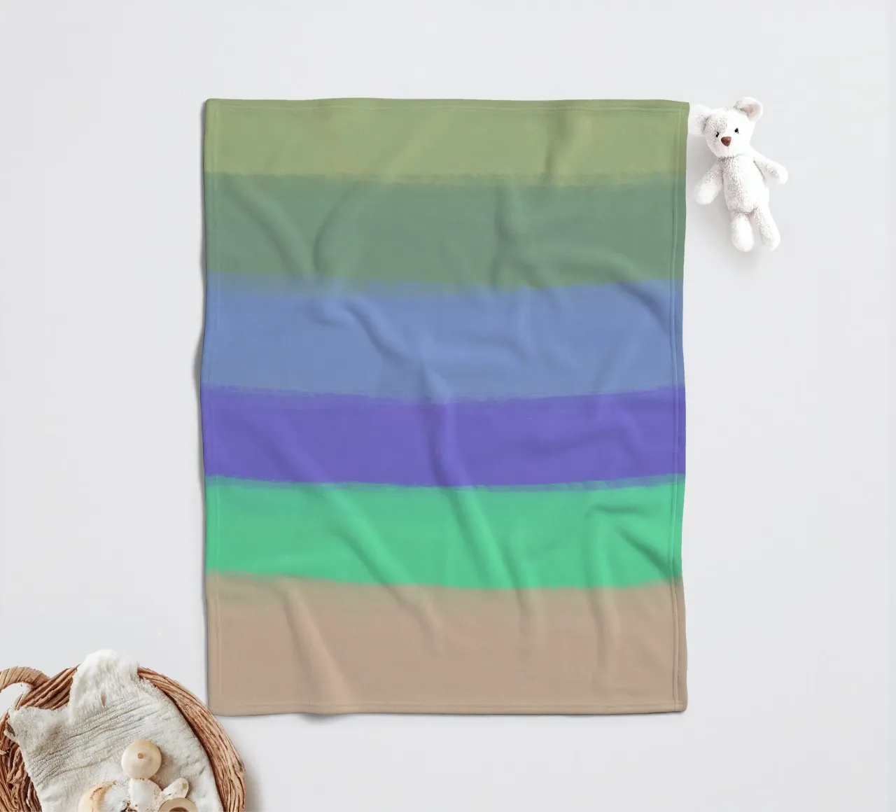 Gradiente di colore freddo coperta in pile da Little Dean