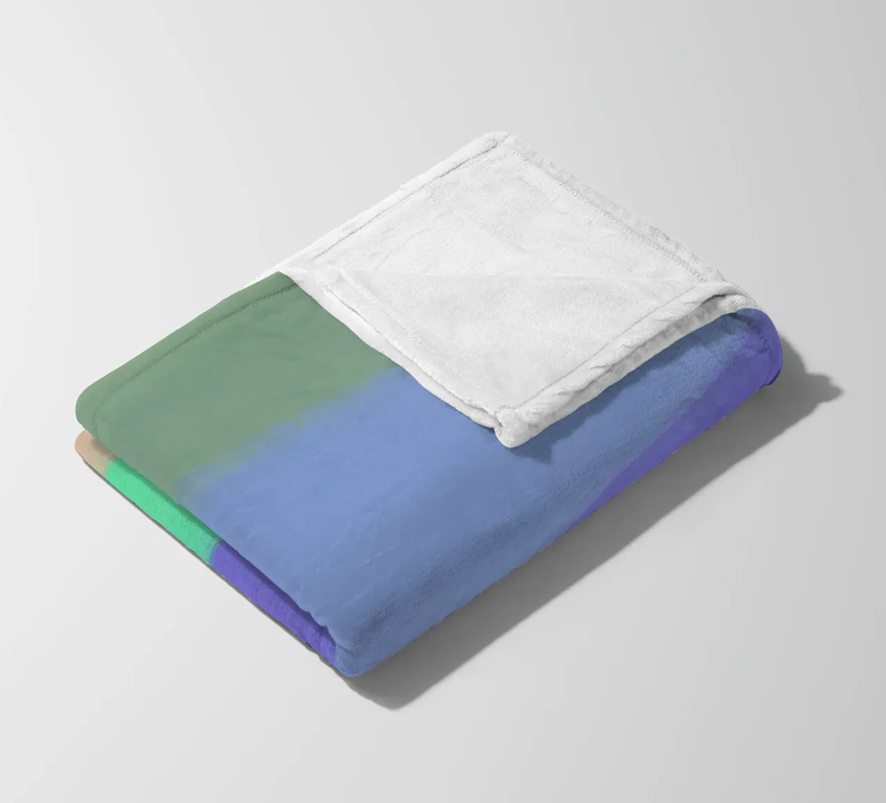 Cool colour gradient fleece blanket by Little Dean