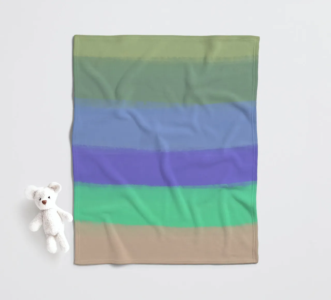 Gradiente di colore freddo coperta in pile da Little Dean