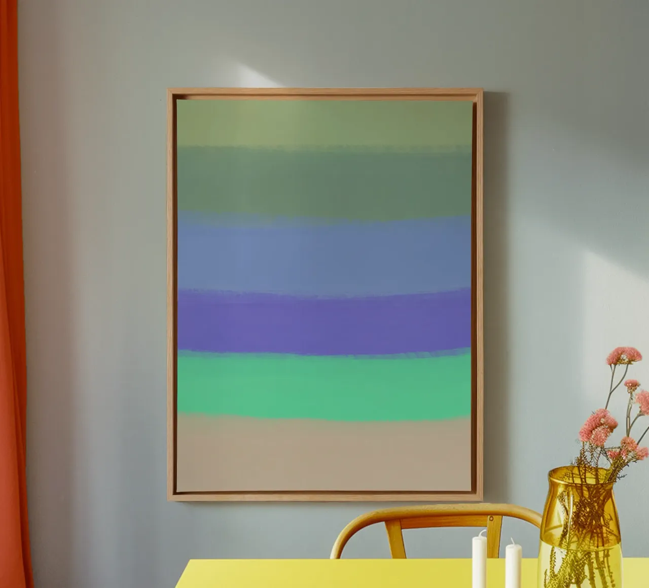 Gradiente di colore freddo tela da Little Dean