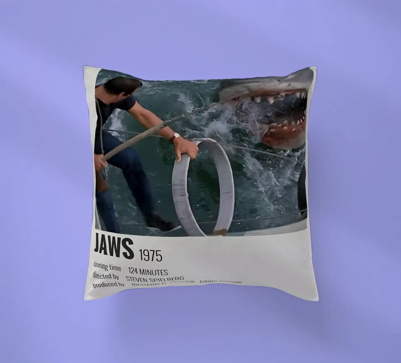 JAWS 1975 cuscino da MVFminimalist