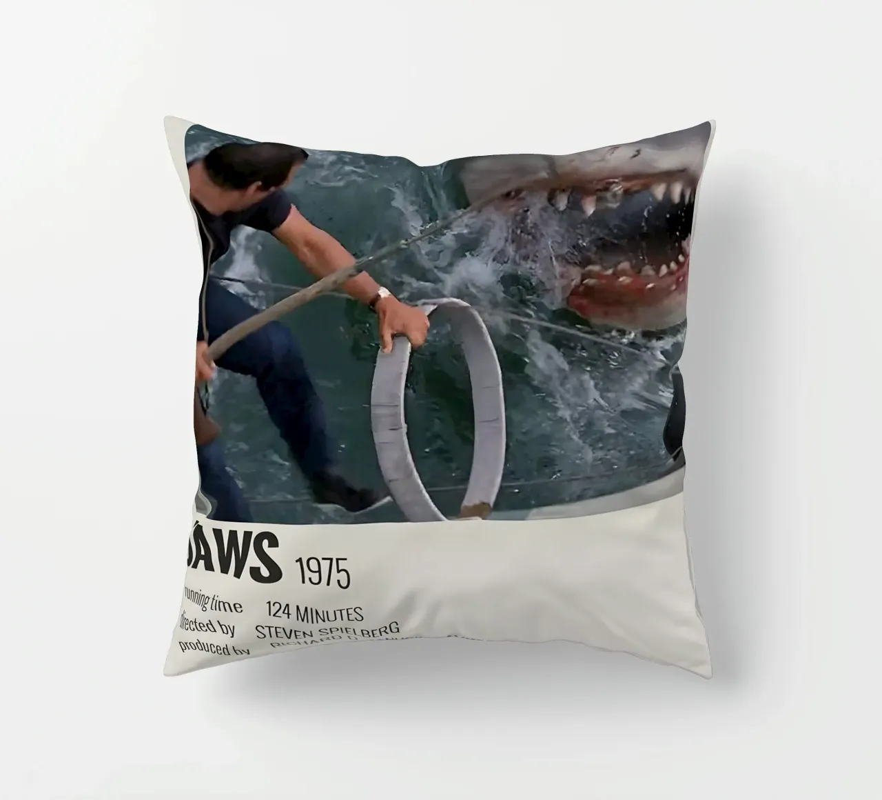 JAWS 1975 cuscino da MVFminimalist