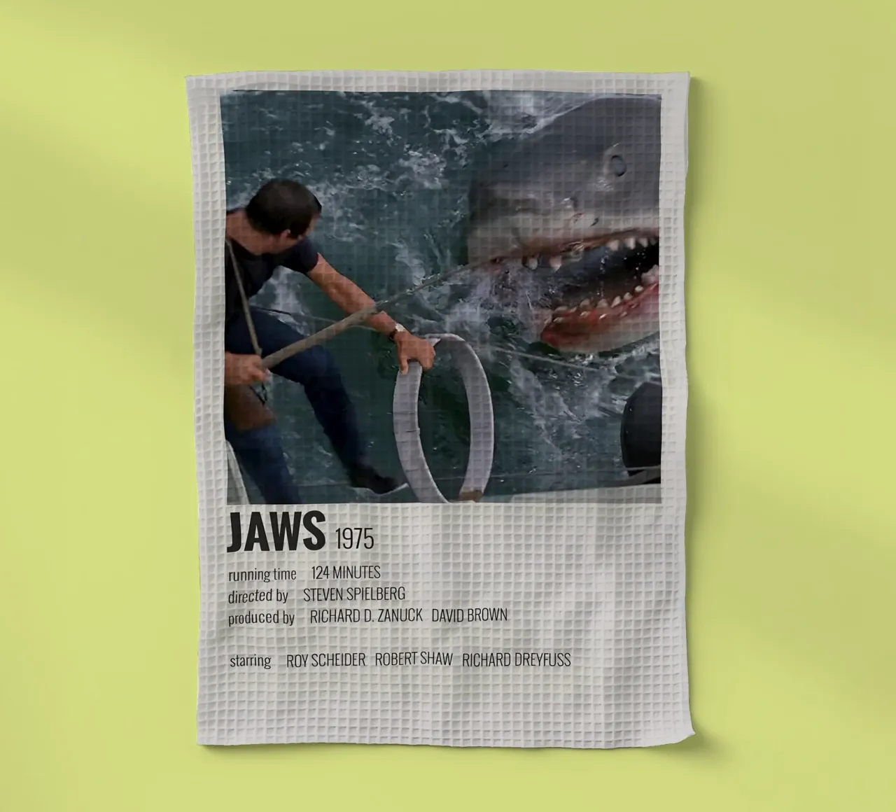 JAWS 1975 canovaccio da cucina da MVFminimalist