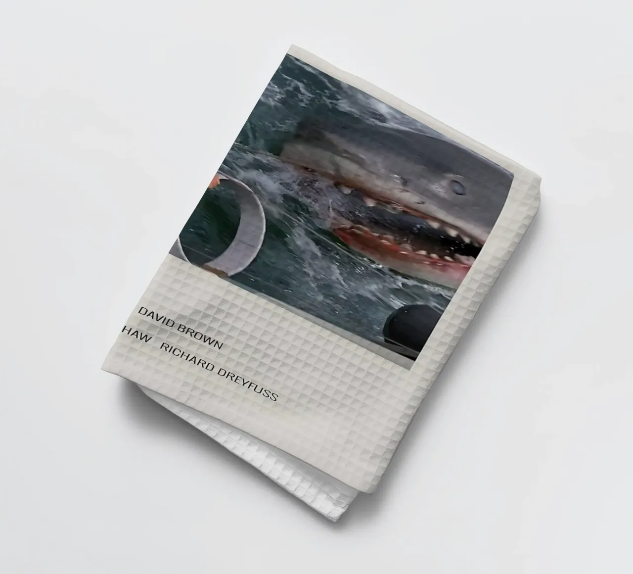 JAWS 1975 canovaccio da cucina da MVFminimalist