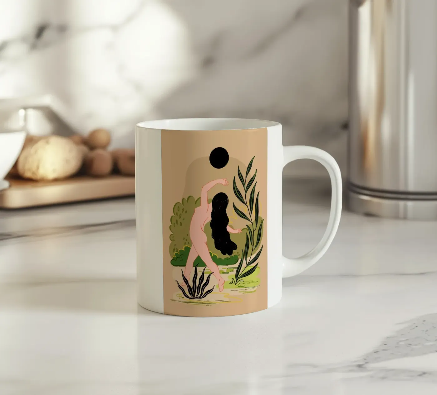 Dark Moon Dancing ceramic mug by Studio One
