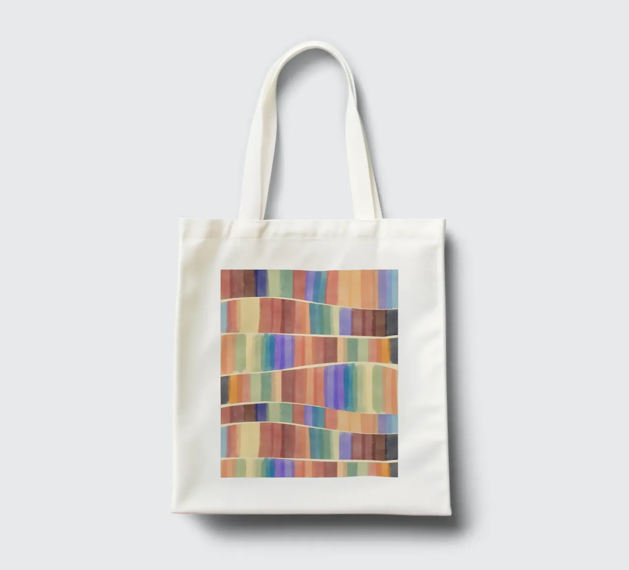 Piastrelle multicolore borsa in juta da Little Dean