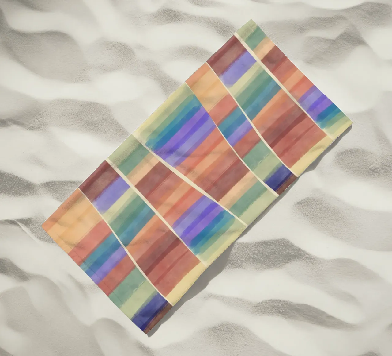 Piastrelle multicolore telo mare da Little Dean