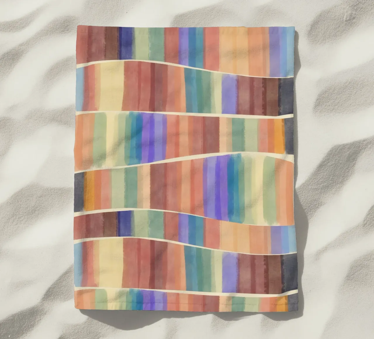 Piastrelle multicolore telo mare da Little Dean