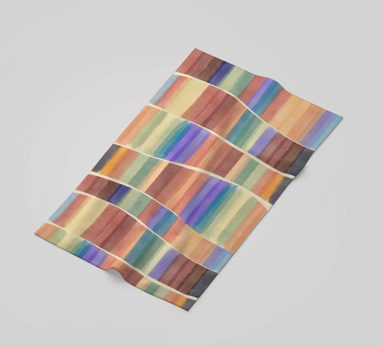 Piastrelle multicolore telo mare da Little Dean