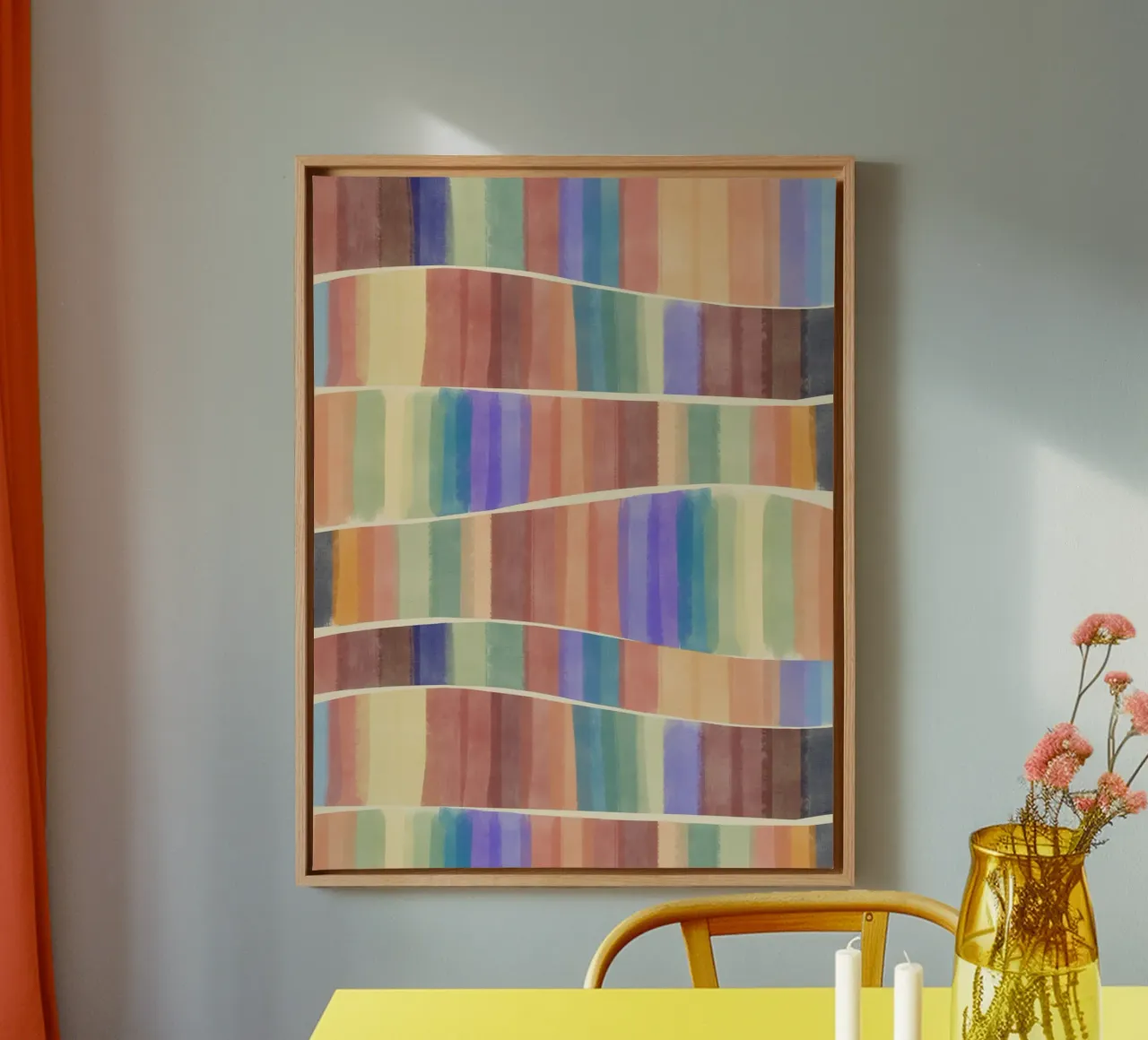 Piastrelle multicolore tela da Little Dean