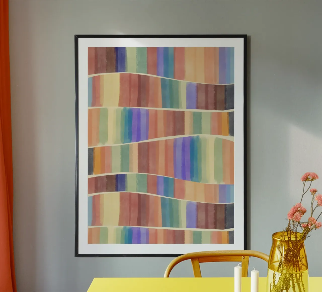 Piastrelle multicolore poster da Little Dean