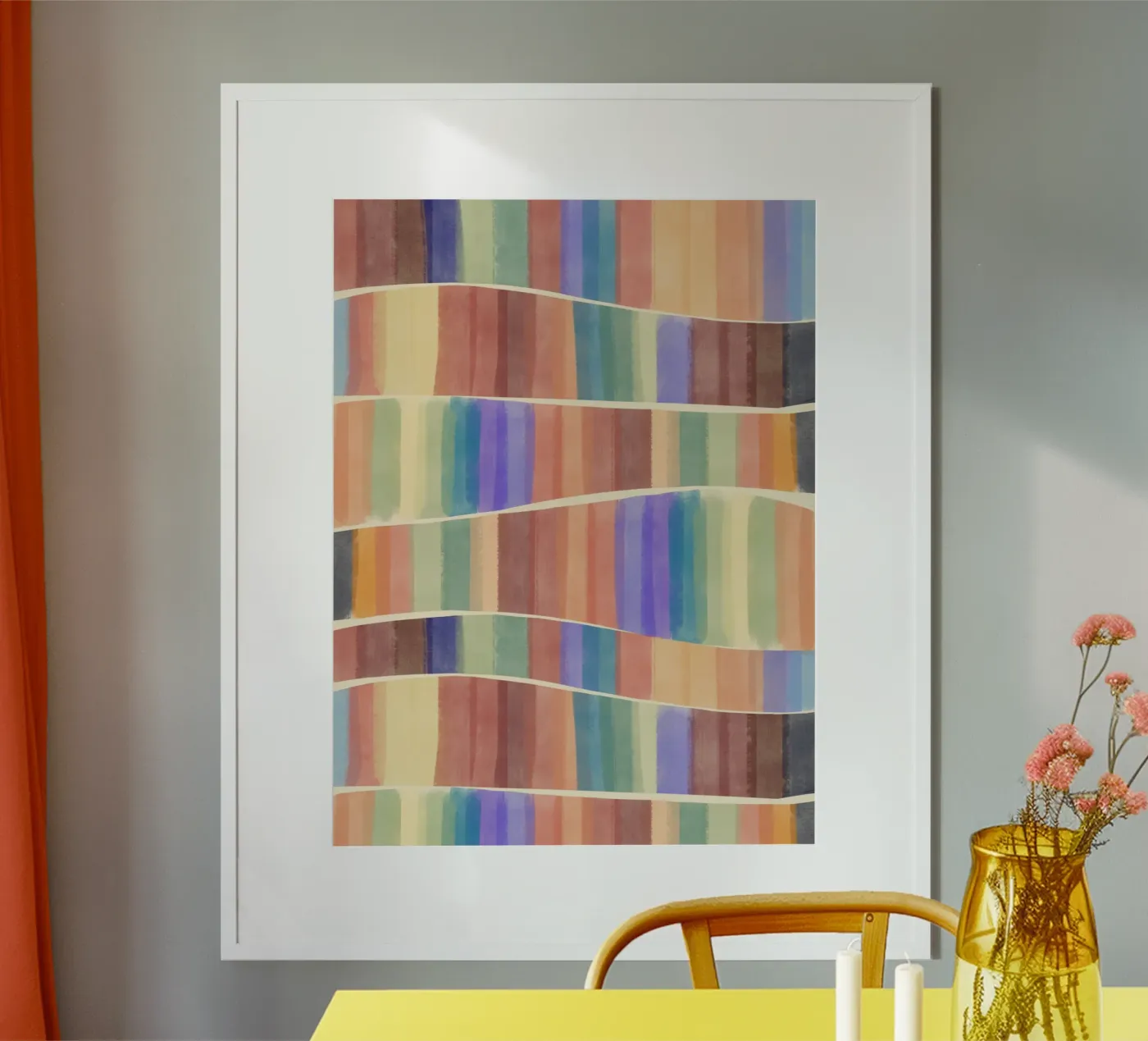 Multicolour tiles poster by Little Dean