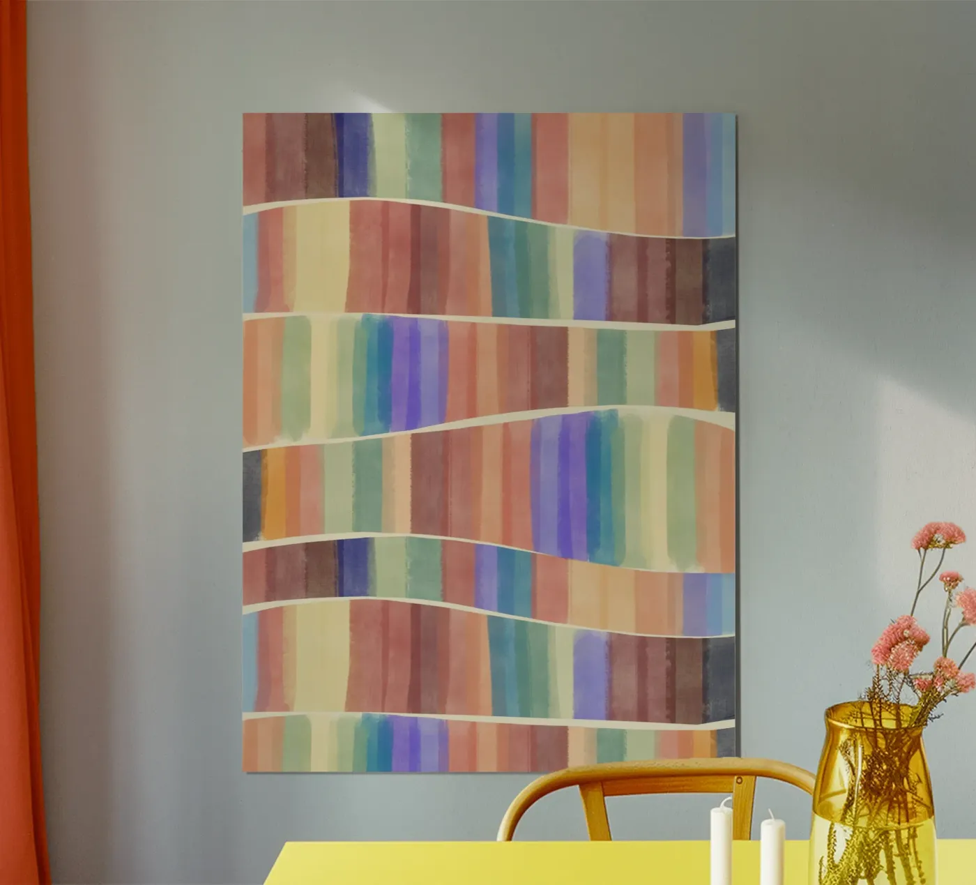 Multicolour tiles poster by Little Dean