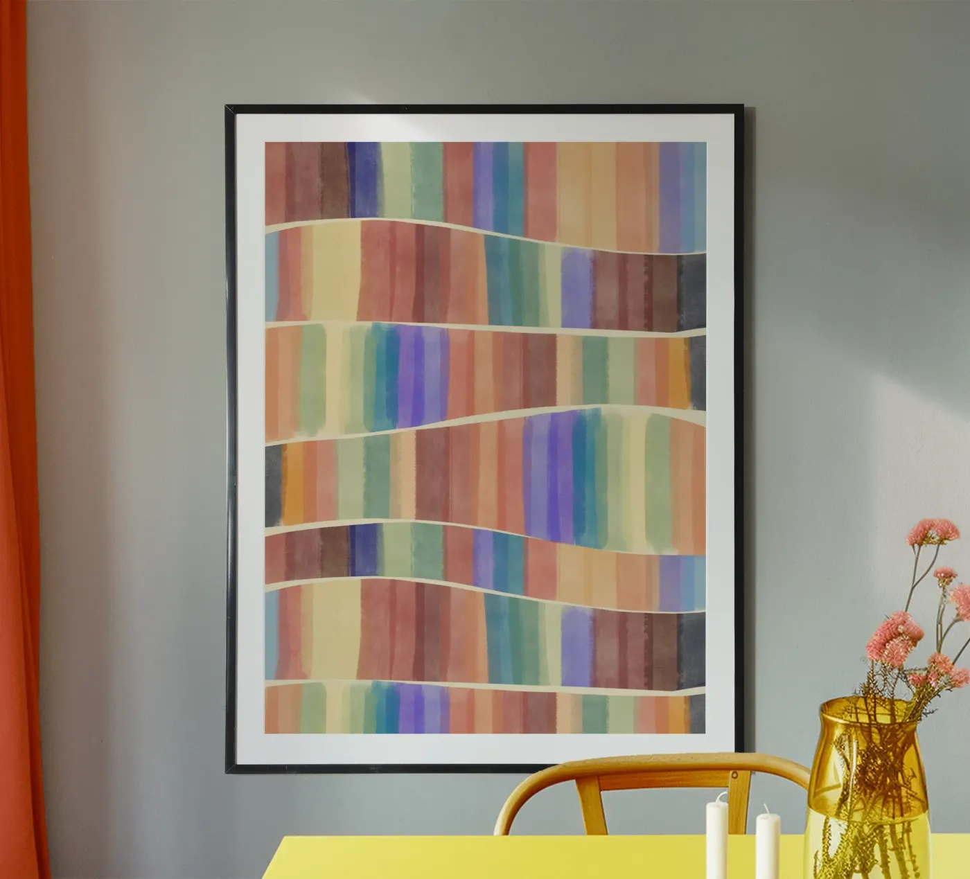Multicolour tiles poster by Little Dean