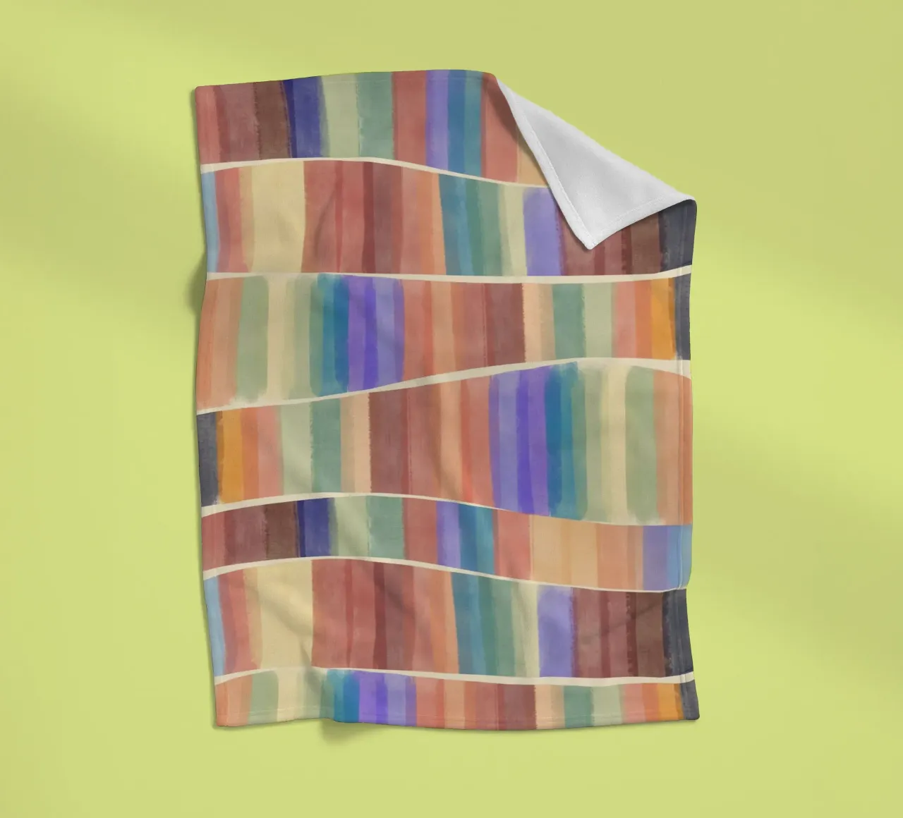 Piastrelle multicolore coperta in pile da Little Dean