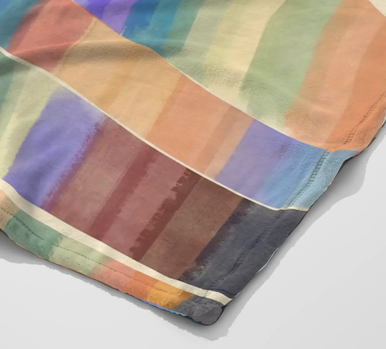 Piastrelle multicolore coperta in pile da Little Dean