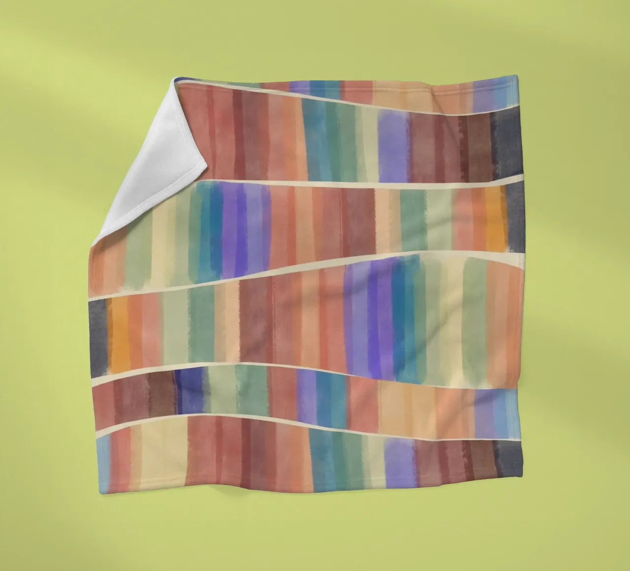 Piastrelle multicolore coperta in pile da Little Dean