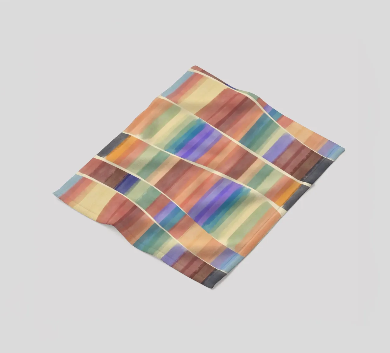 Piastrelle multicolore coperta in pile da Little Dean
