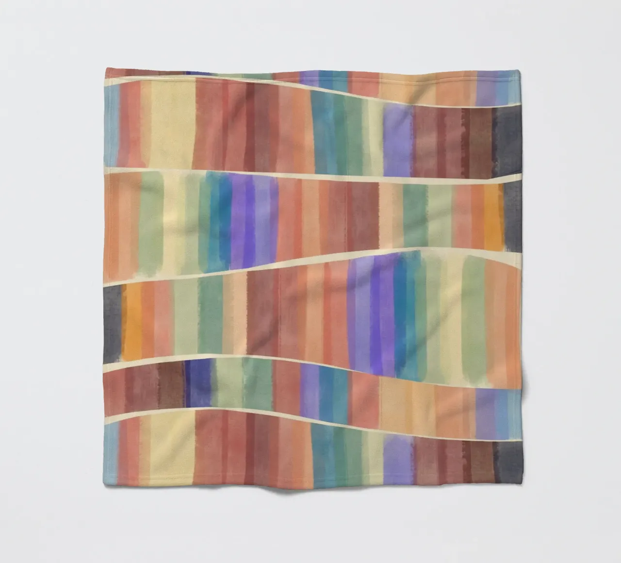 Piastrelle multicolore coperta in pile da Little Dean