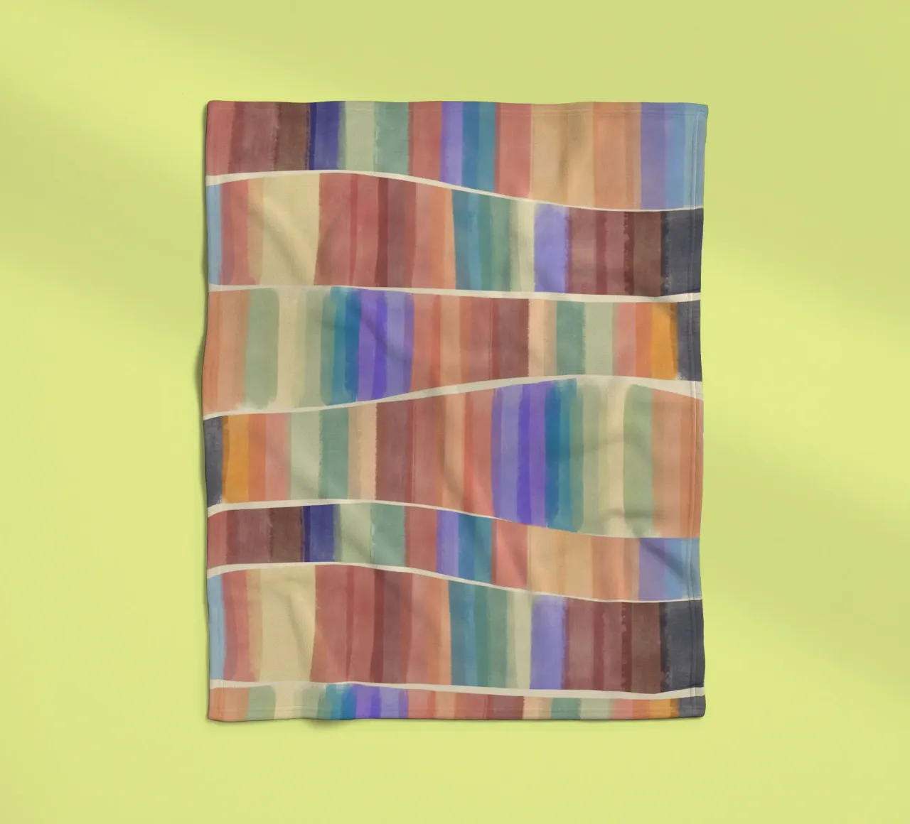 Piastrelle multicolore coperta in pile da Little Dean